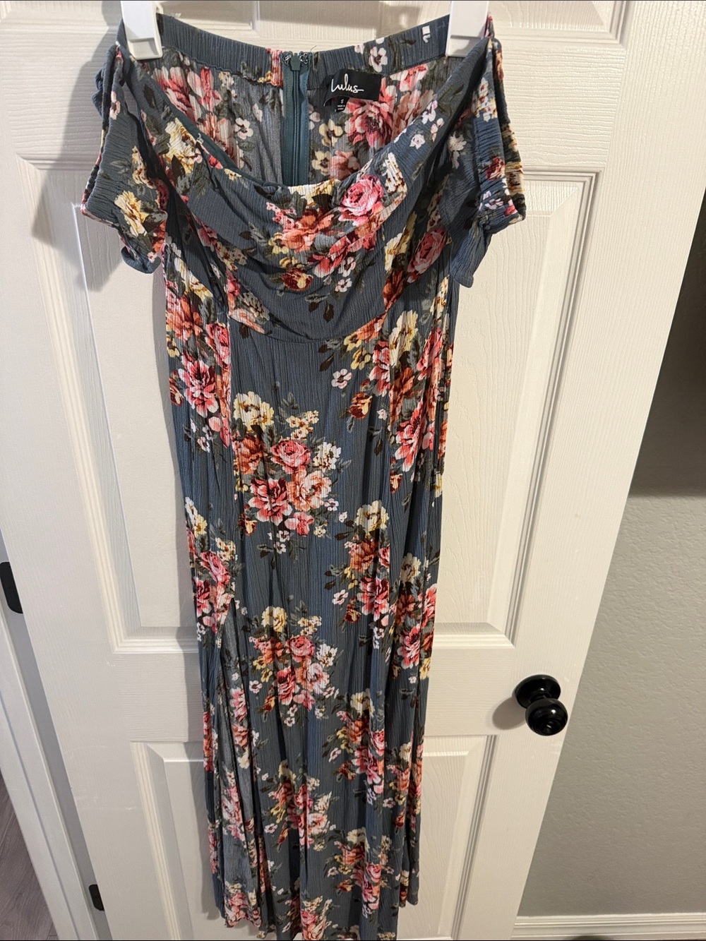 Lulus, featuring an off-the-shoulder neckline